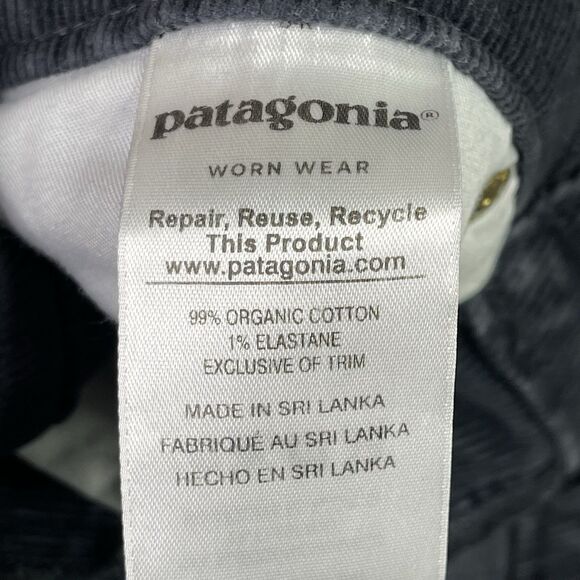 Patagonia Pants Women’s 30 Gray Skinny Fitted Corduroy Low Rise Outdoor - Picture 7 of 14